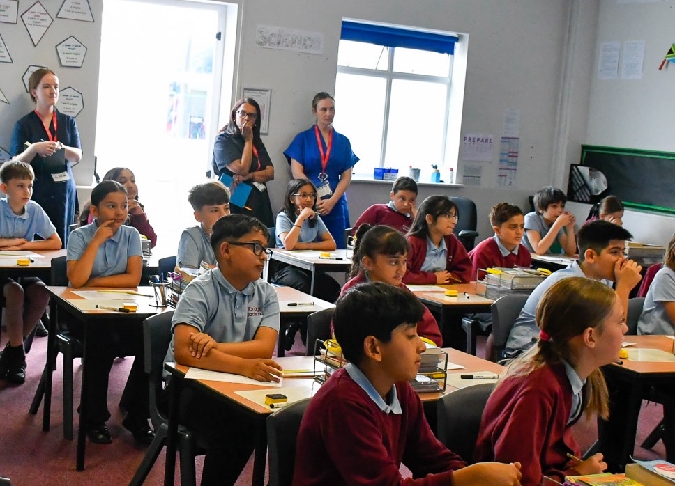 Australian Visitors in Classroom